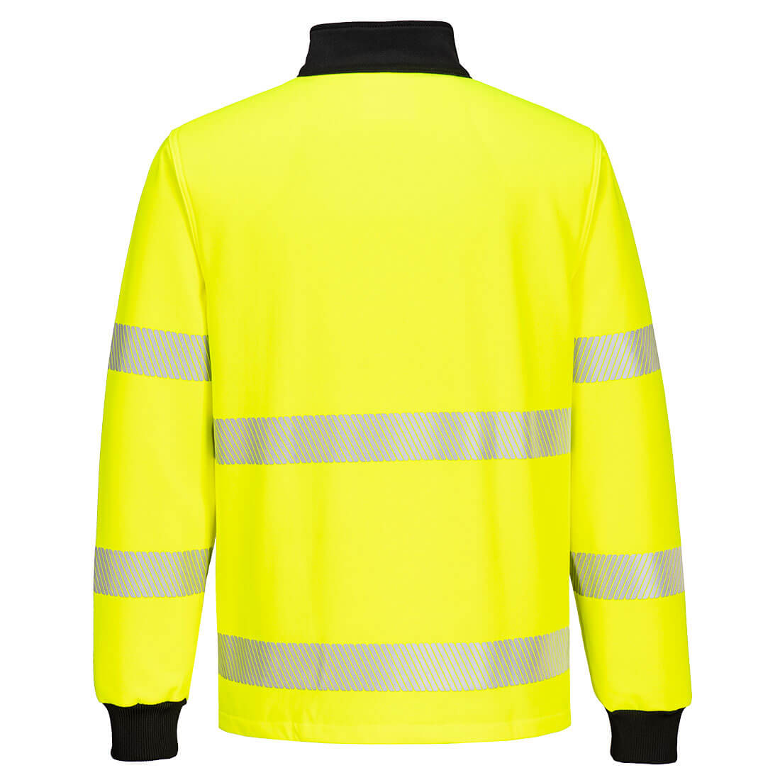 Portwest PW326 PW3 Hi-Vis 1/4 Zip Sweatshirt Yellow/Black