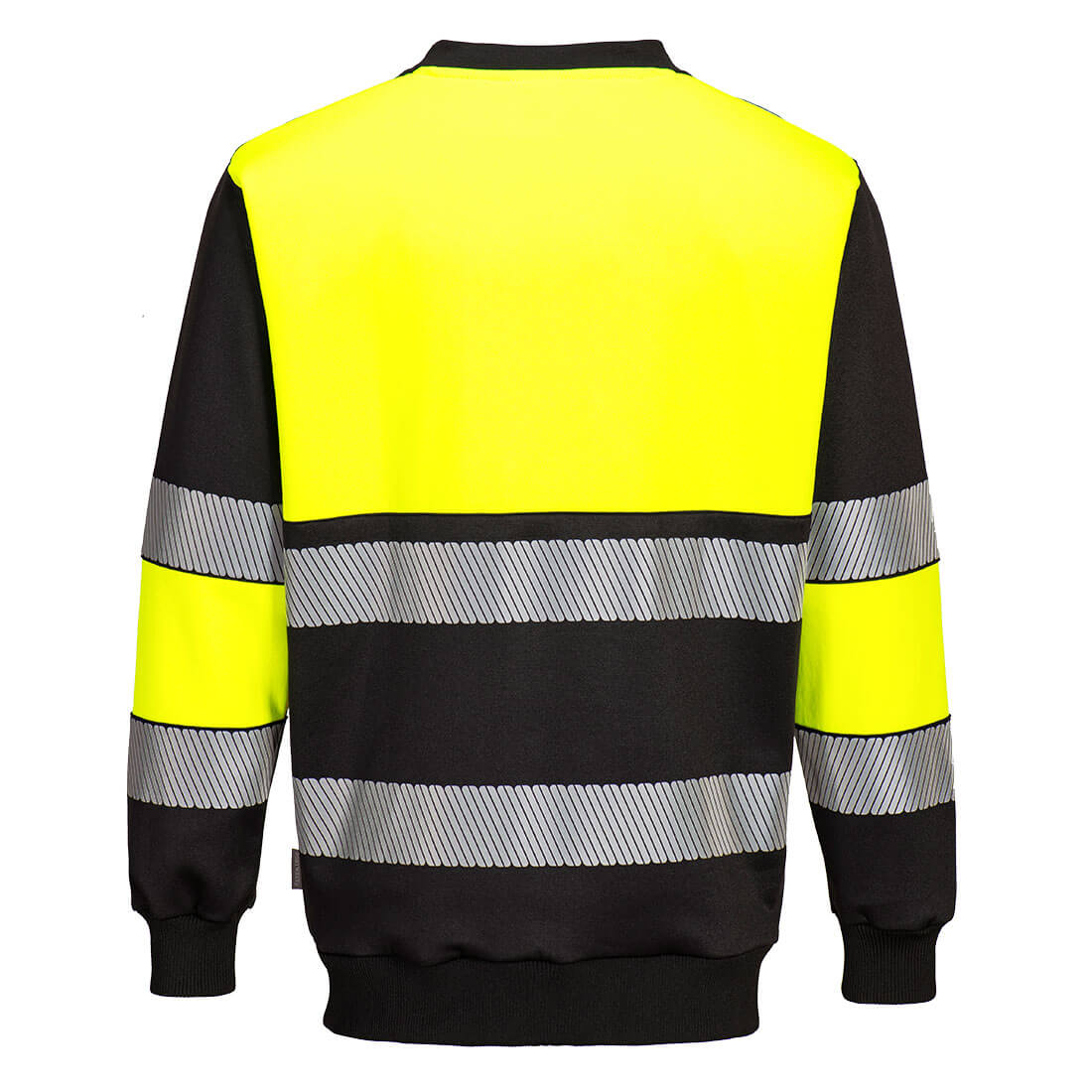 Portwest PW3 PW376 Hi-Vis Class 1 Sweatshirt Yellow Black