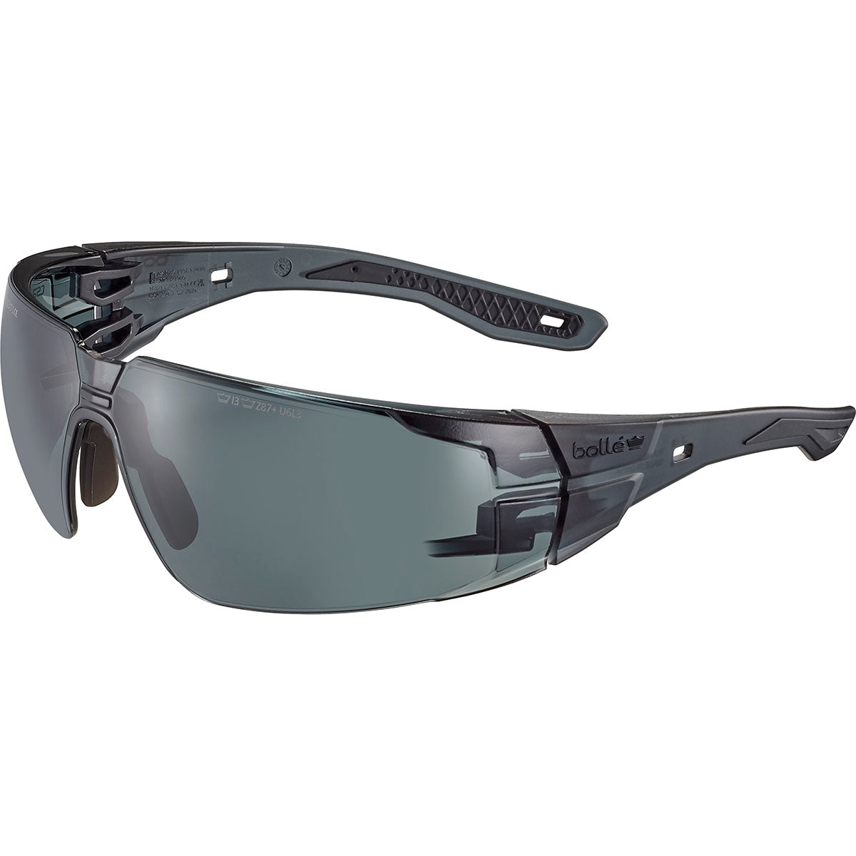 Bolle RUSH 2.0 Smoke Lens Safety Glasses RUSHMN20E