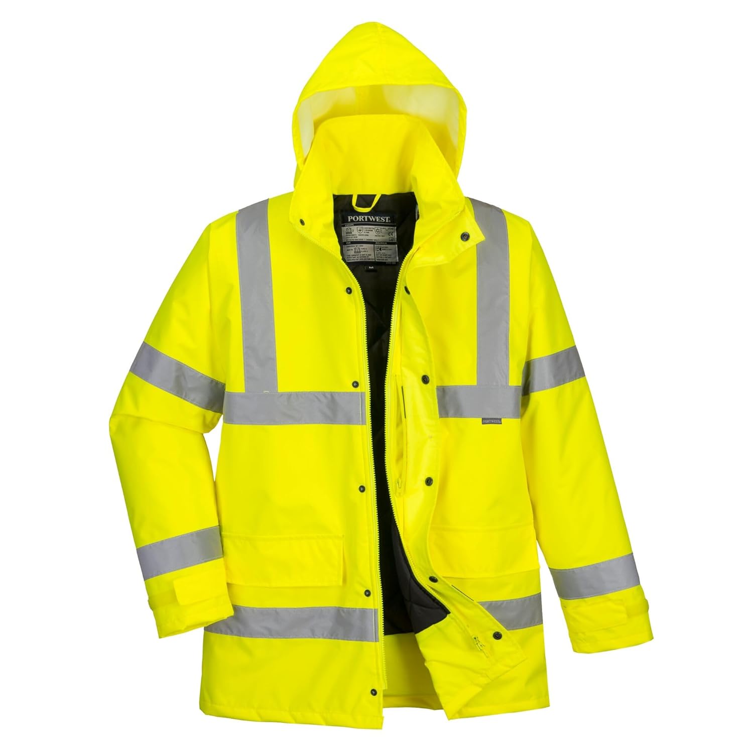 Portwest S460 Hi-Vis Winter Traffic Jacket Yellow