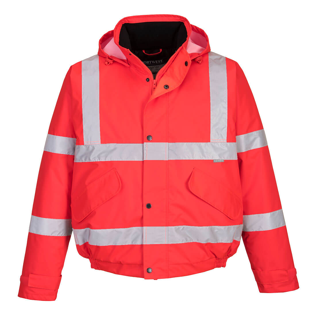 Portwest S463 Hi-Vis Winter Bomber Jacket  Red