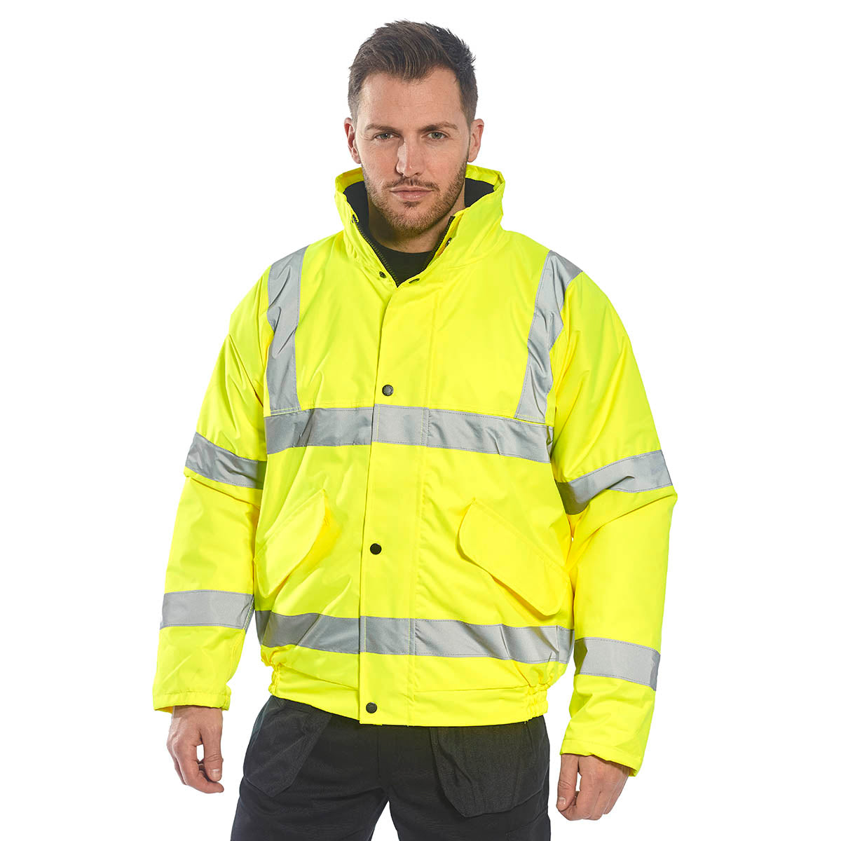 Portwest S463 Hi-Vis Winter Bomber Jacket Yellow