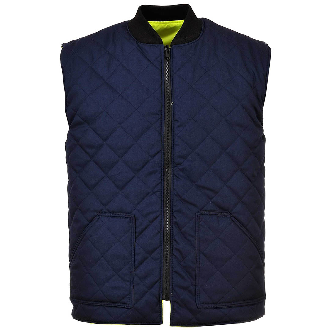 Portwest S469 Hi Vis Reversible Bodywarmer Yellow Small