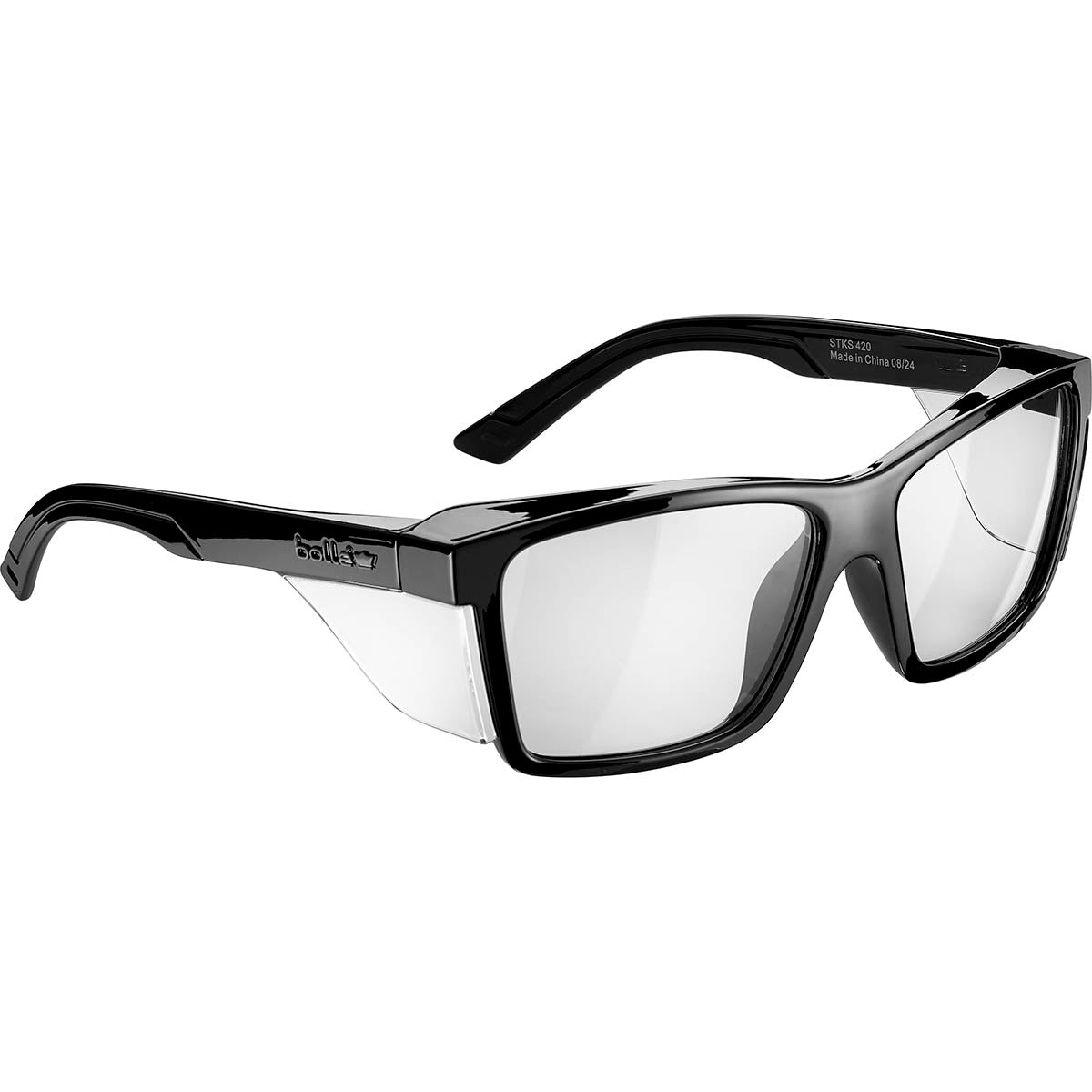 Bolle safety glasses with clear lenses and Black Frame