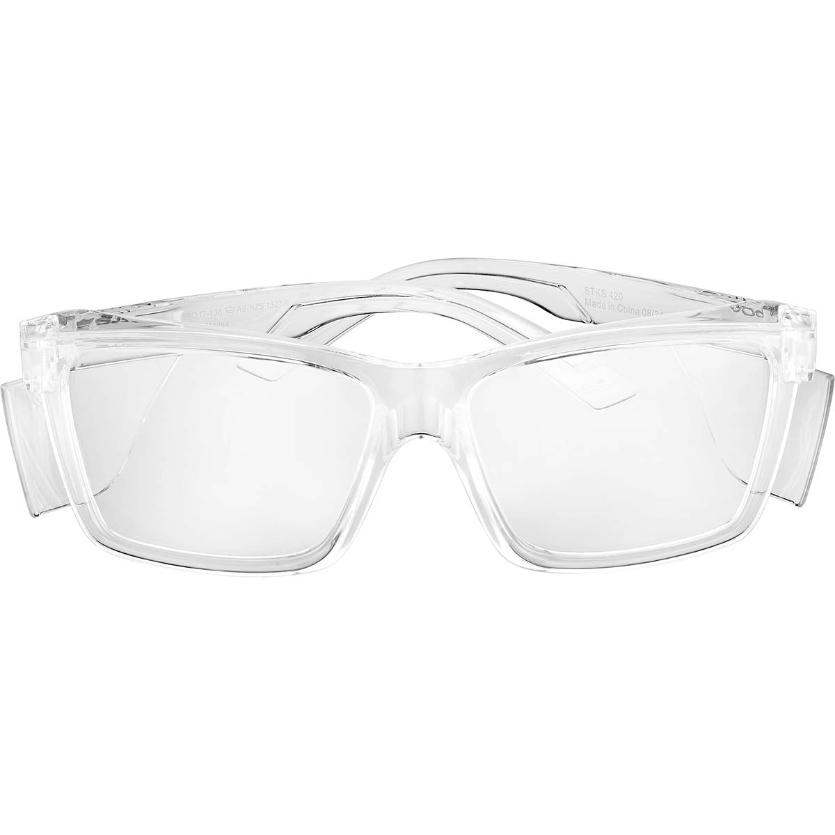 Bolle STKS 420 Safety Glasses Clear Lens Crystal Frame STK42N11E Front