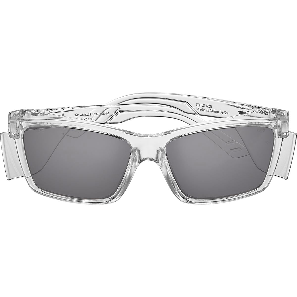 Bolle STKS 420 Smoke Safety Glasses with Crystal Frame STK42N21E