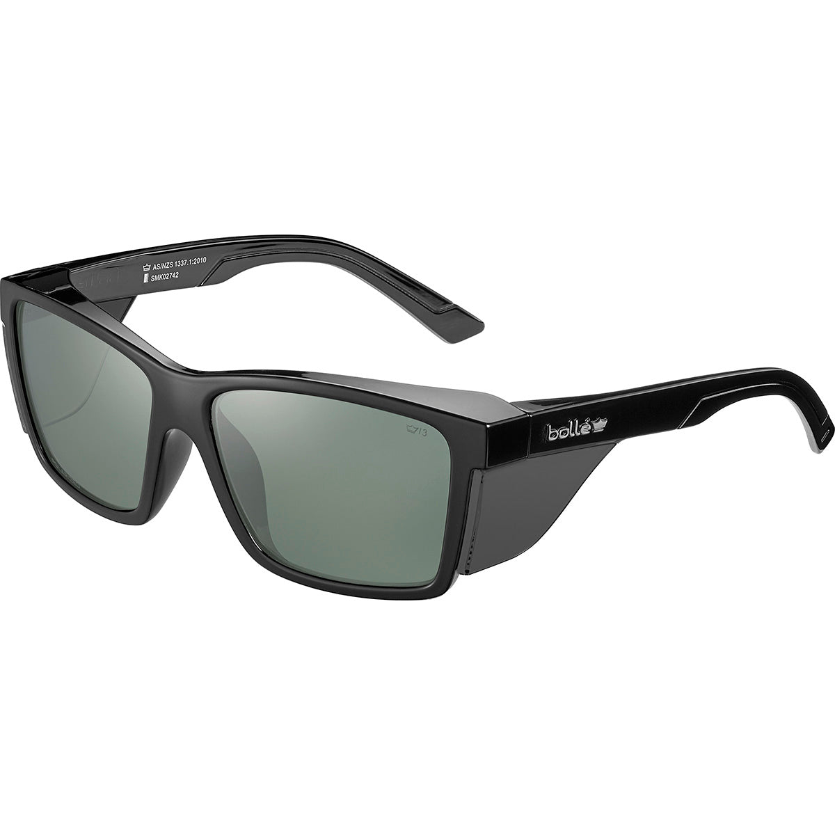 Bolle STKS 420 Polarised Safety Glasses - Black Frame - STK42N50E