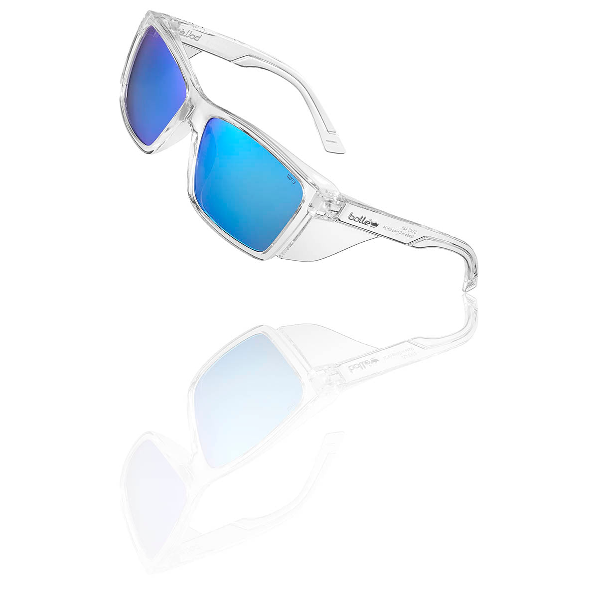 Bolle STKS 420 Cobalt Flash Polarised Safety Glasses STK42N55A