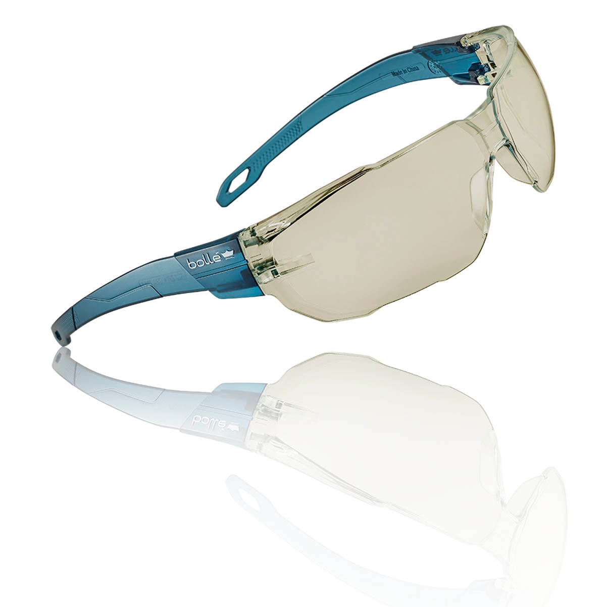 BOLLE Swift Copper Safety Glasses with Blue frame - SWIFTN30