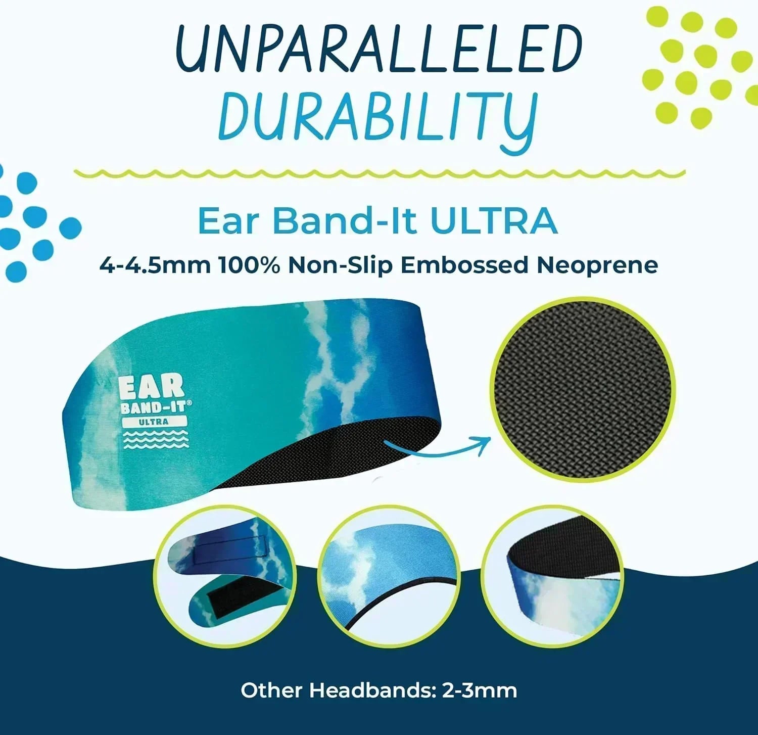 Ear Warmer Headband - 4mm Neoprene Headband For Swimming And Sport