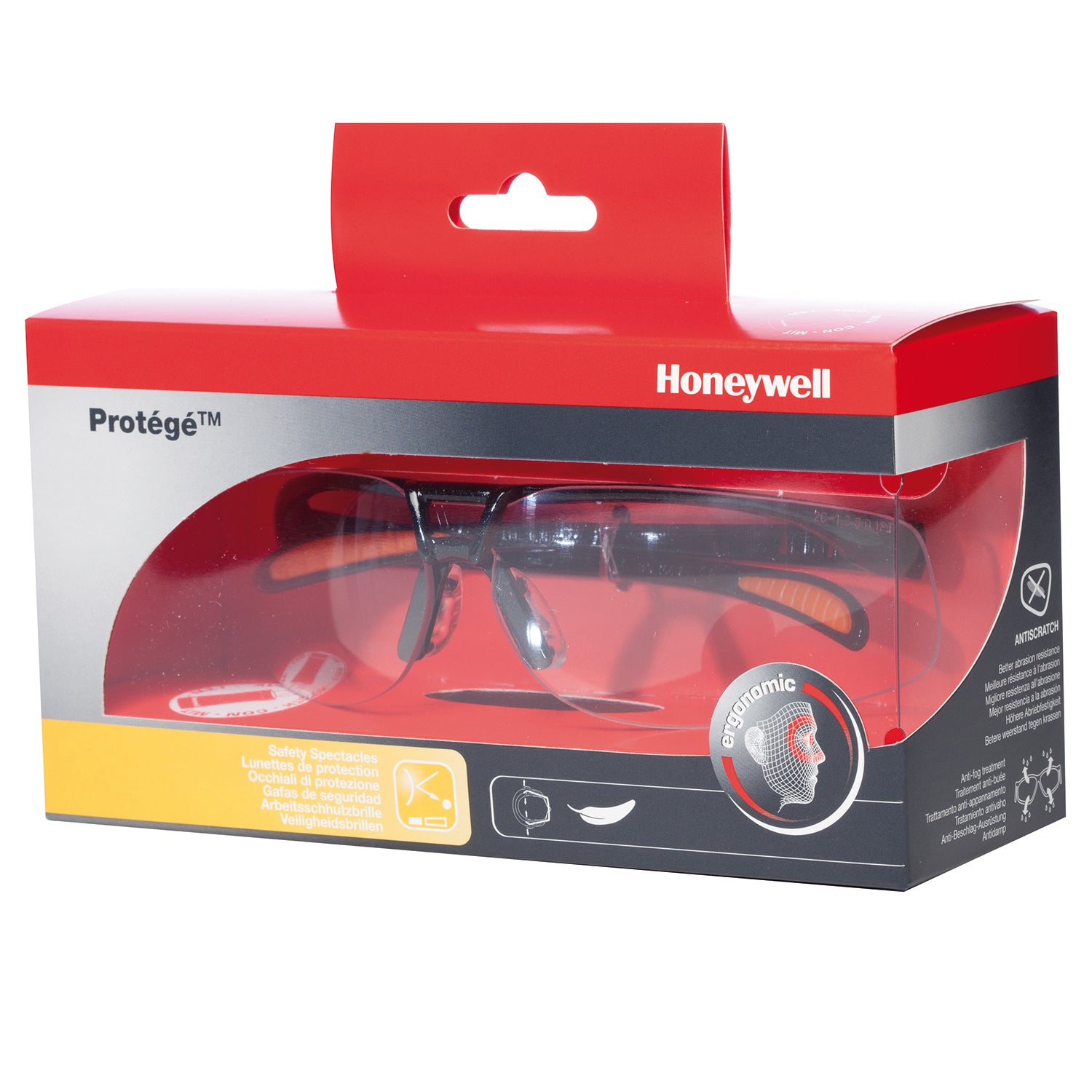 Honeywell Protege Clear HC Safety Glasses + Free Folder