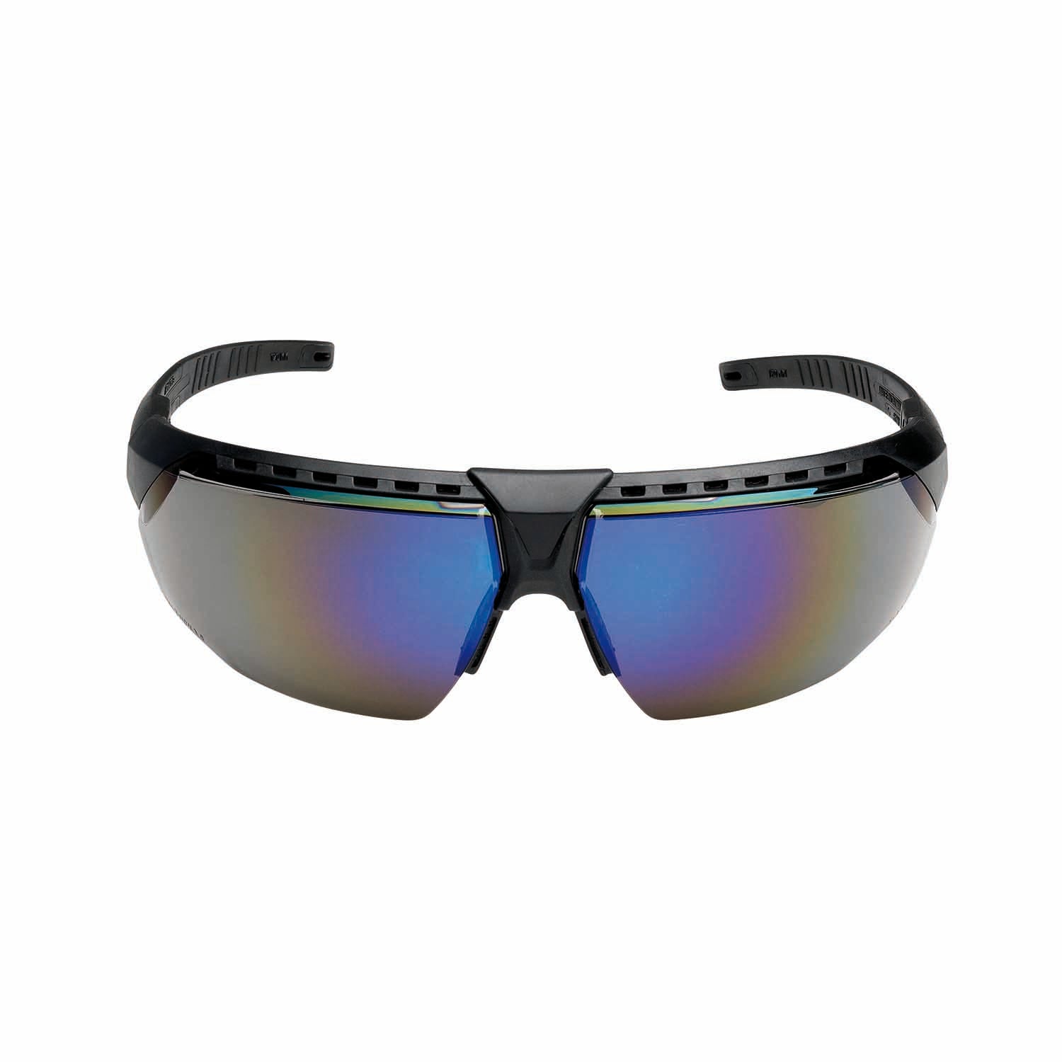 Honeywell 1034835 AVATAR Safety Glasses Black Frame Blue Mirror Lens