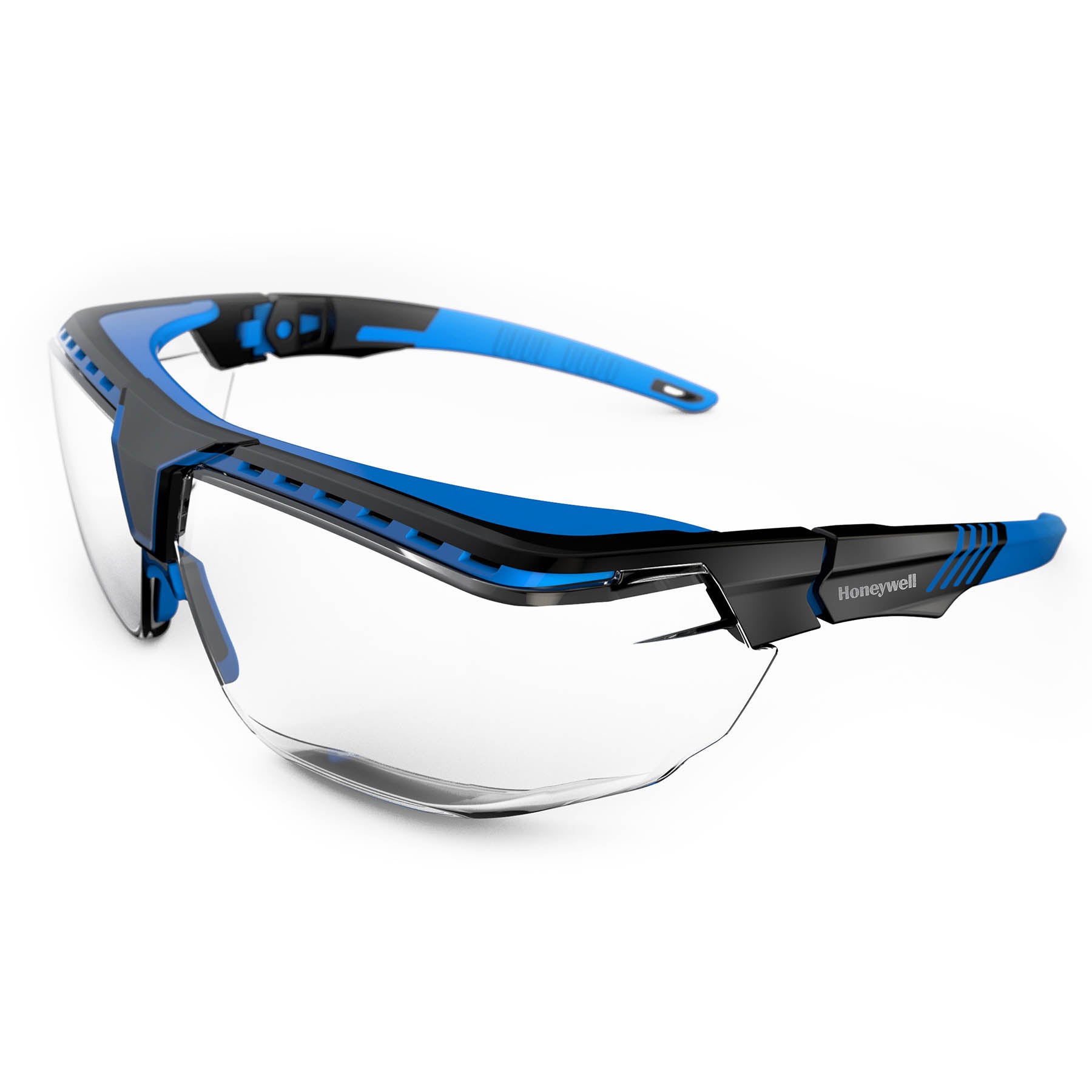 Honeywell Avatar OTG Black & Blue Frame Clear Lens Anti-Scratch & Anti-Reflective Coating 