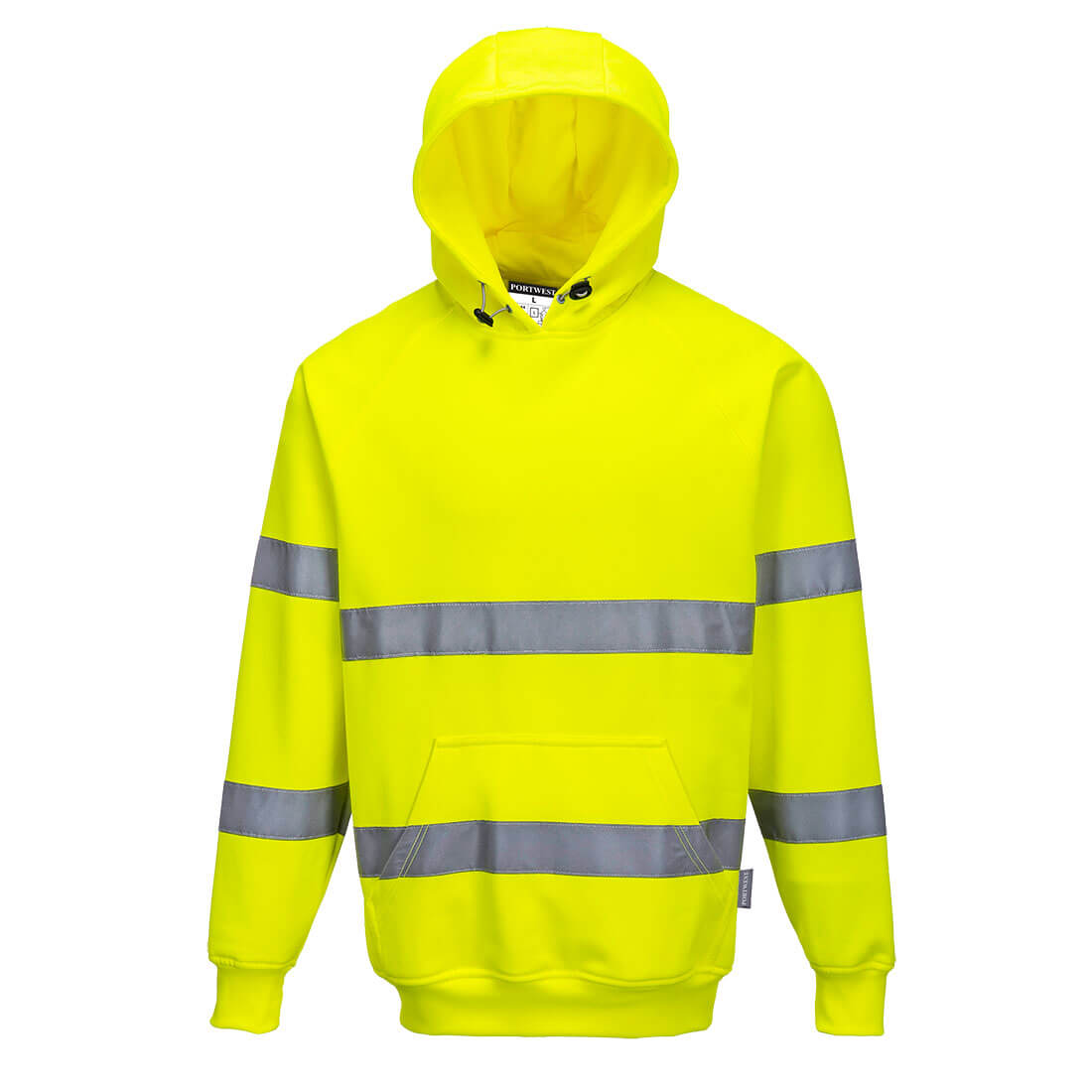 Portwest B304 Hi-Vis Hooded Sweatshirt - Yellow