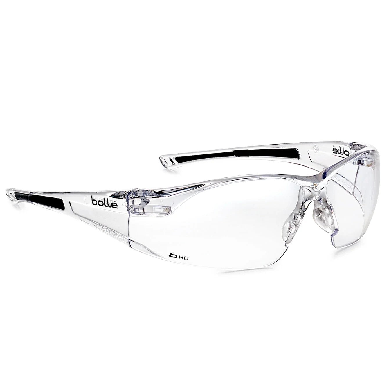 Bolle RUSH HD Clear Safety Glasses - RUSHDPI
