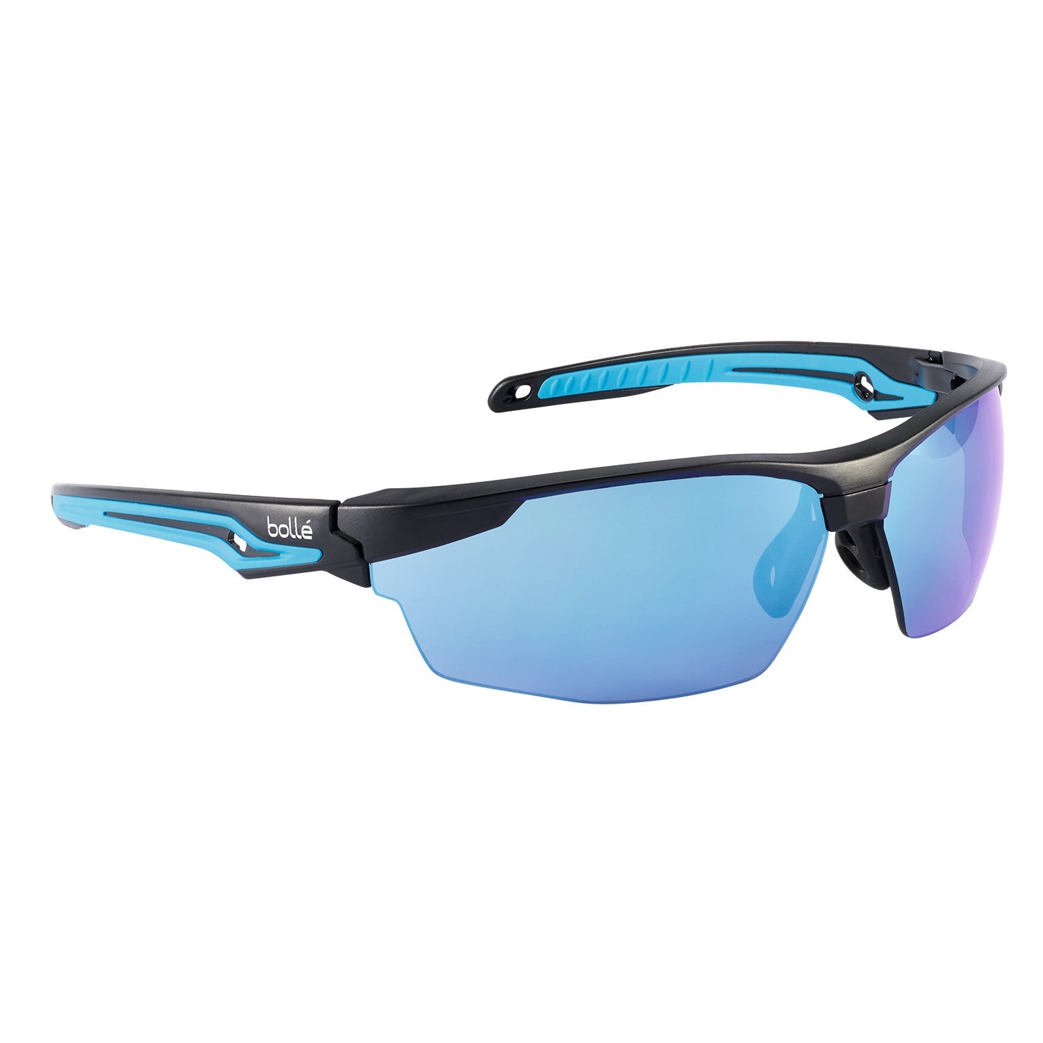 Bolle TRYON TRYOFLASH Safety Glasses, Blue Flash Lens