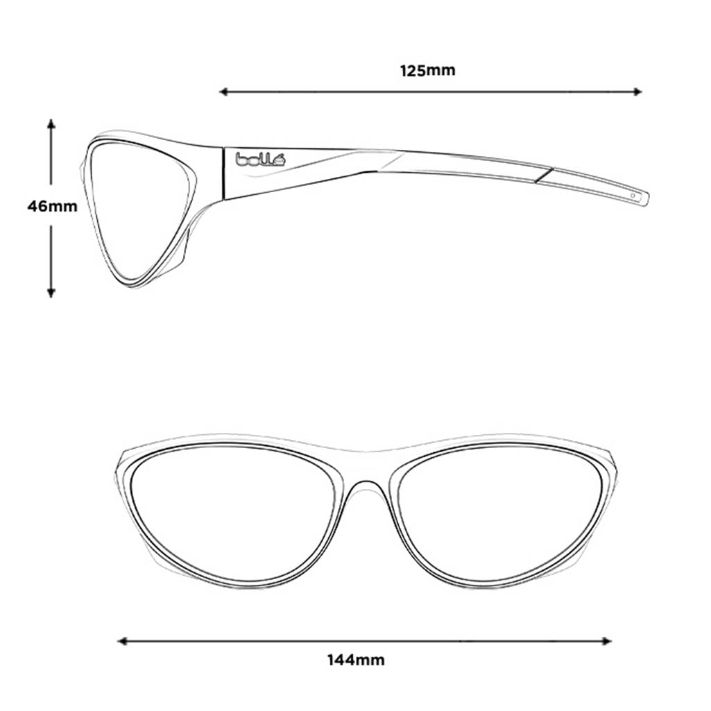 Bolle CHIMERA BS135001 Sunglasses - Black Shiny - TNS
