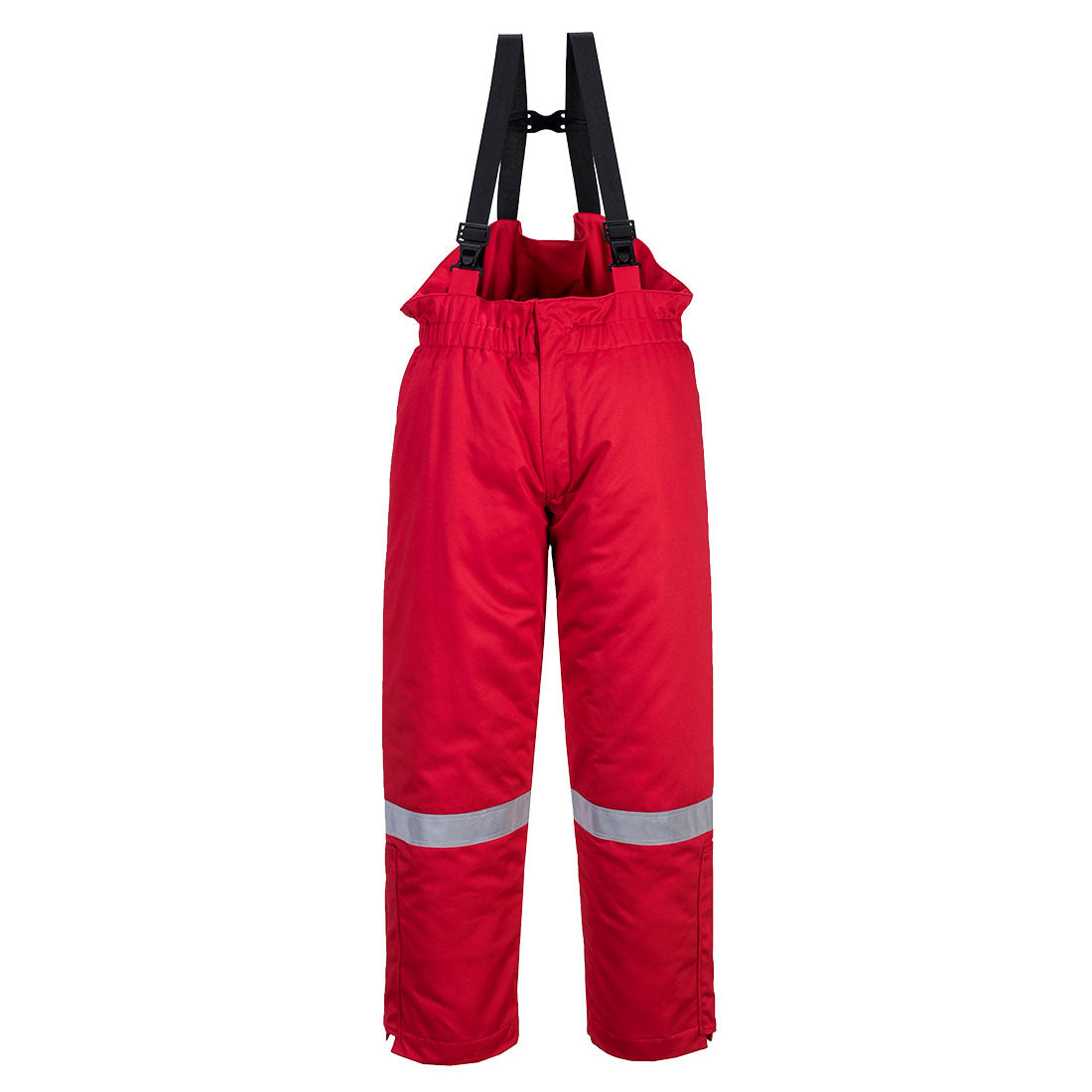 Portwest FR58 FR Anti-Static Winter Salopettes Red