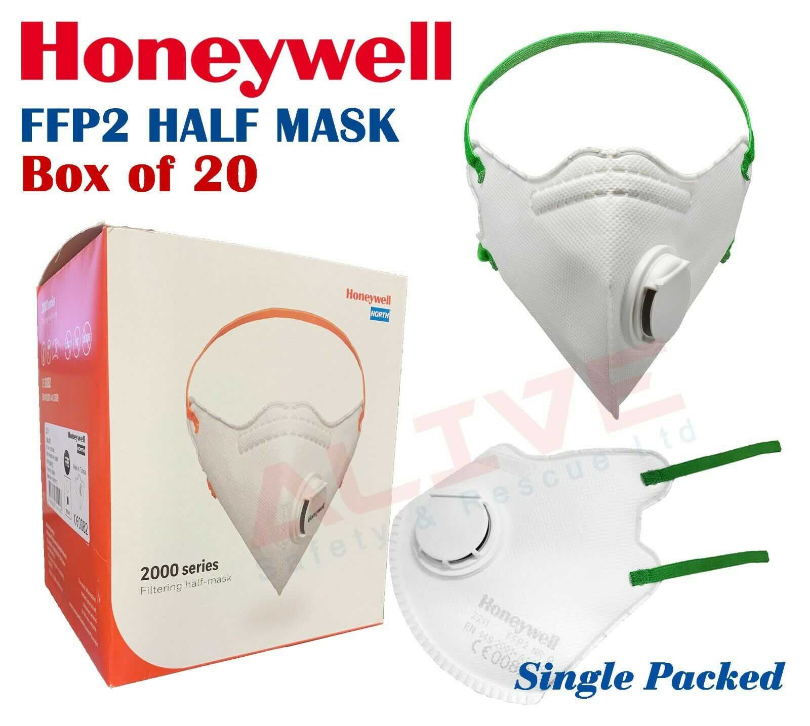Honeywell 2211 FFP2 NR D Valved Mask - Box 