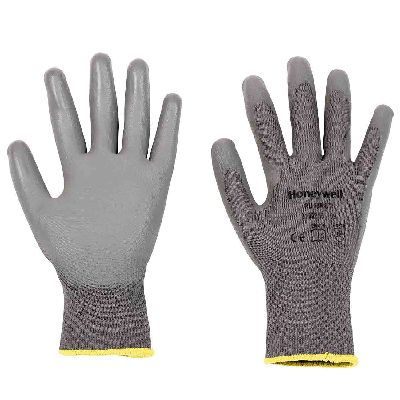 Honeywell 2100250 PU First Palm-Side Coated Grey Gloves
