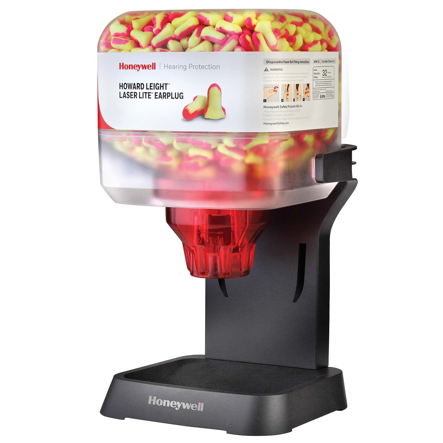 Honeywell Howard Leight HL400 Dispenser with 400 pairs Laser Lite Earplugs