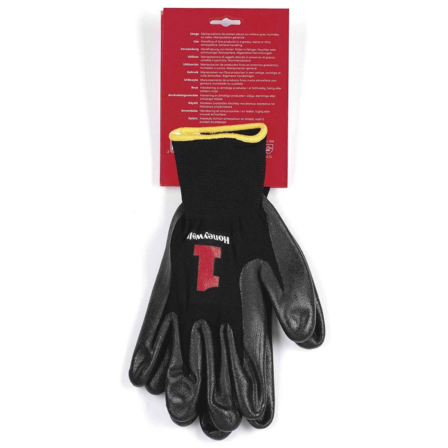 Honeywell 2232270 Vertigo Black Nitrile C&G 1 Gloves