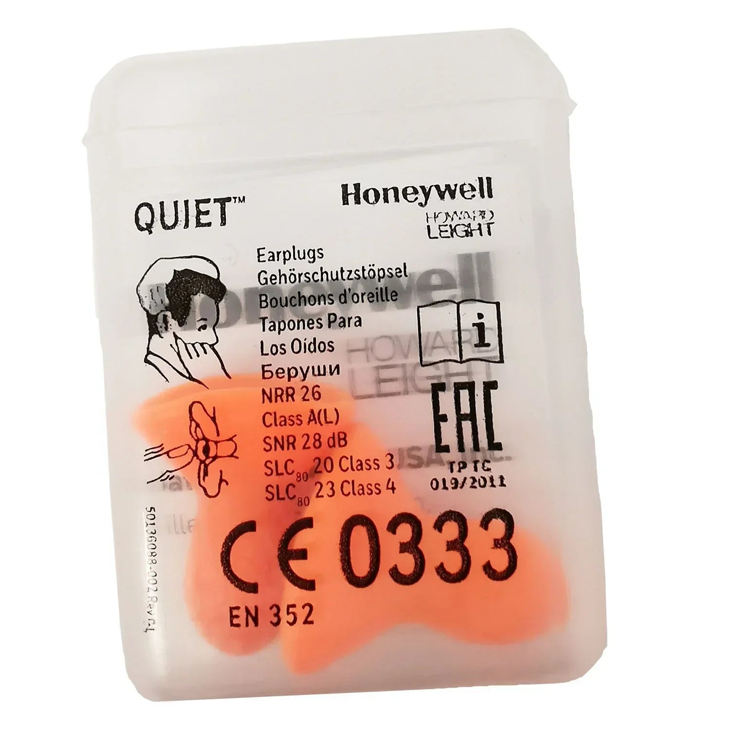 Honeywell Howard Leight Quiet Uncord Earplugs SNR 28