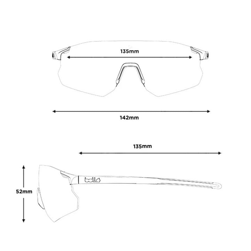 Bolle ICARUS BS016001 Sunglasses - Black Matte - TNS