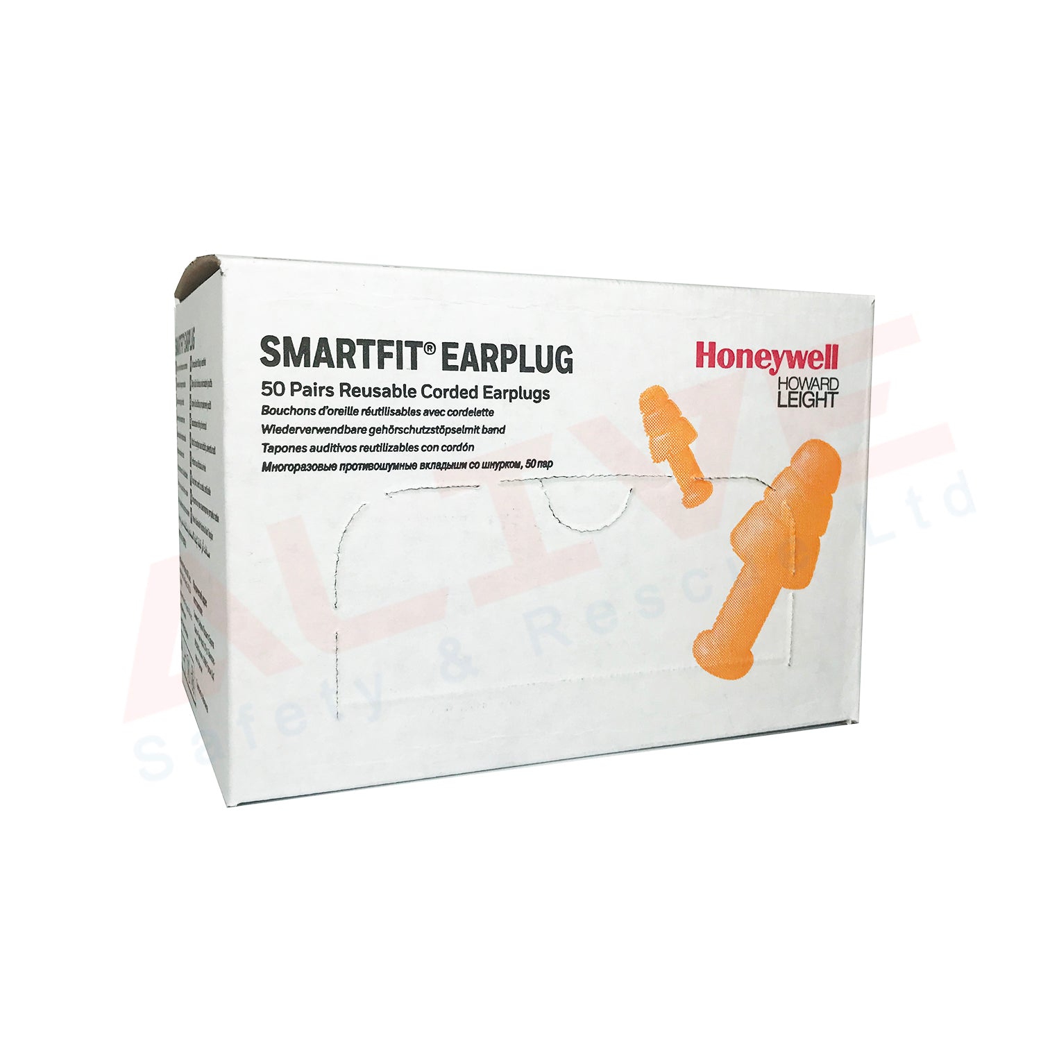 Honeywell Howard Leight 1011239 Smartfit Cord SNR 30 Earplugs Box of 50 Pairs