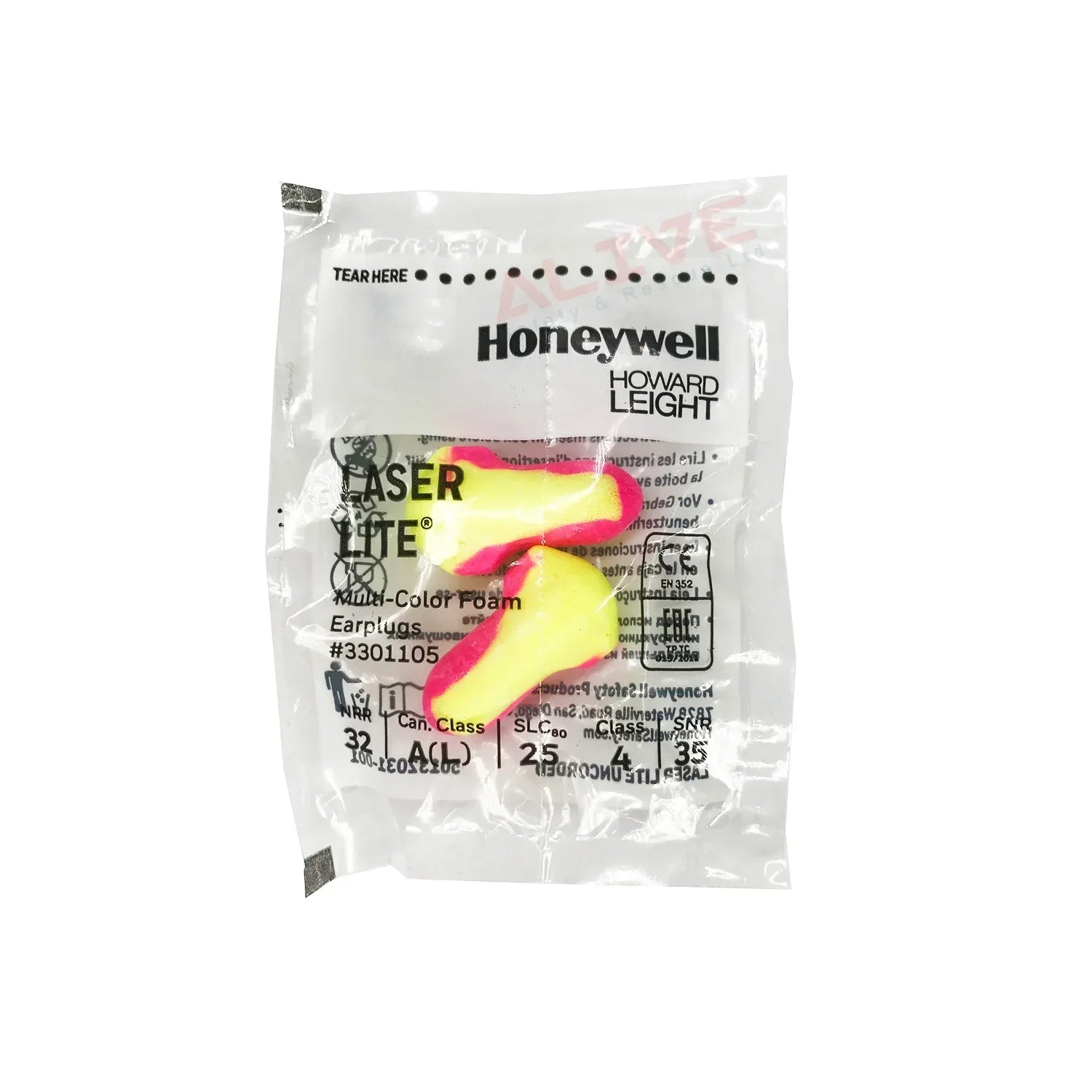 Howard Leight By Honeywell Laser Lite R-01204 - Tappi Per Orecchie Monouso Alta Visibilità, NRR 32