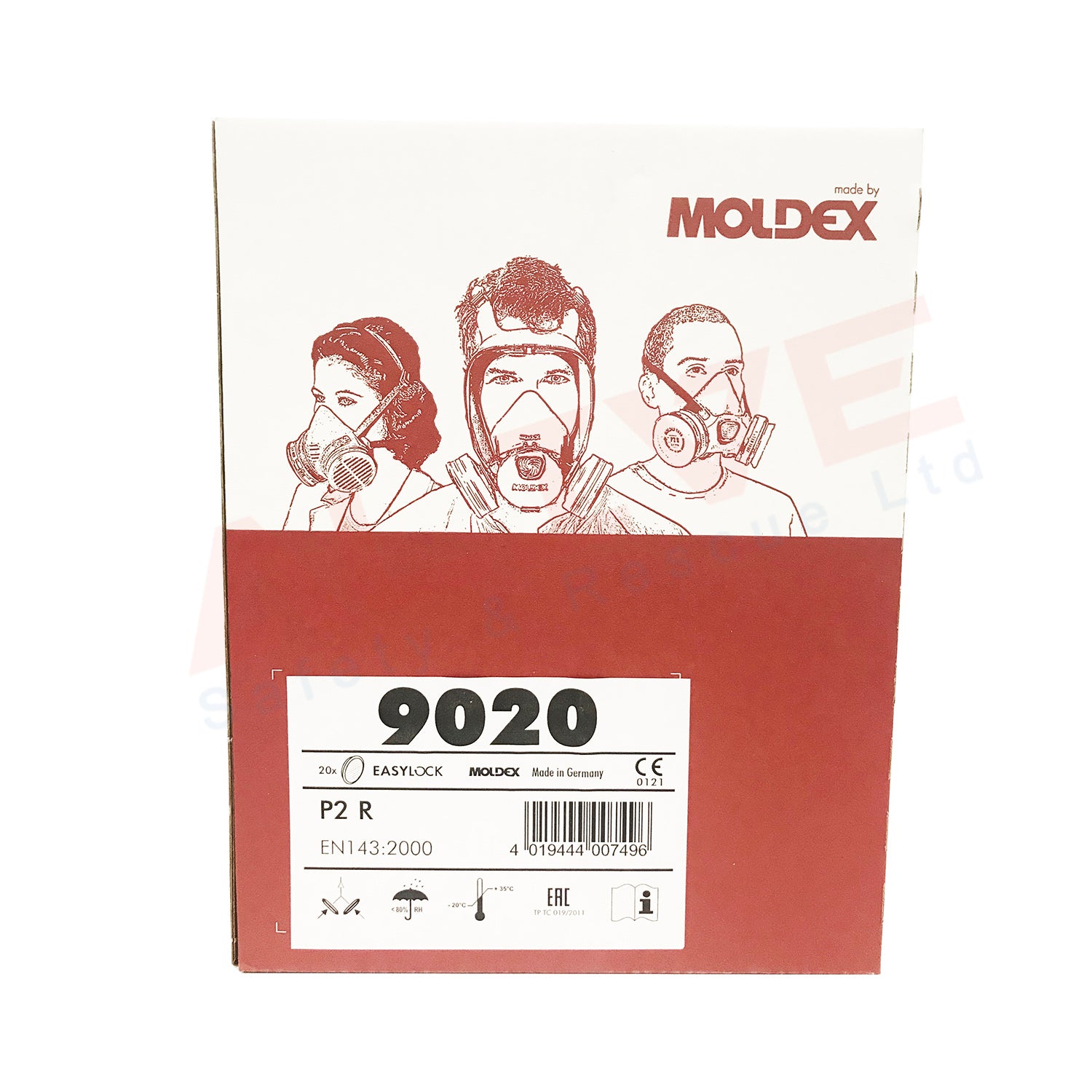Moldex 9020 - P2 R Particulate Easylock Filter