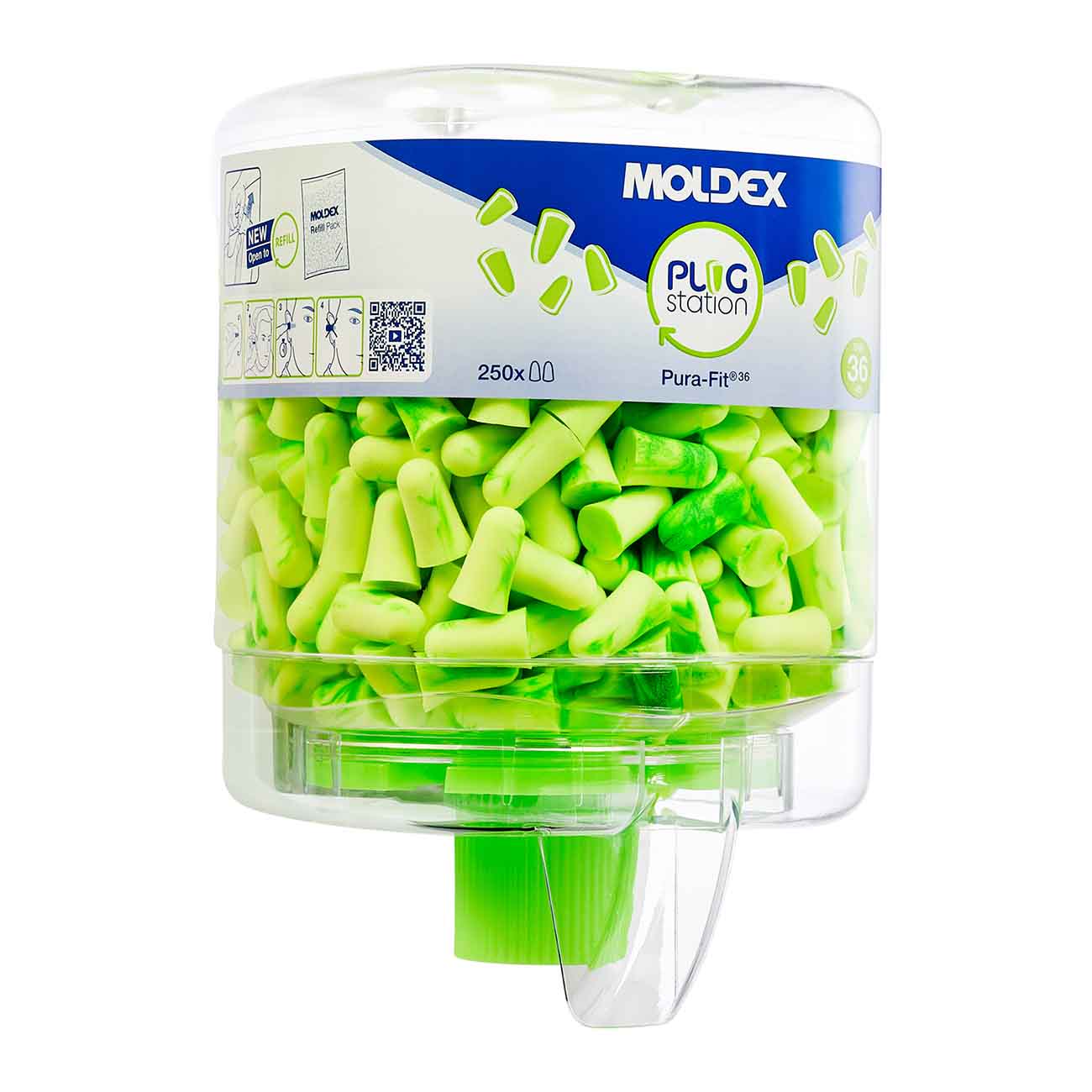 MOLDEX 7725 Pura-Fit Station 250 Pairs Earplugs Dispenser