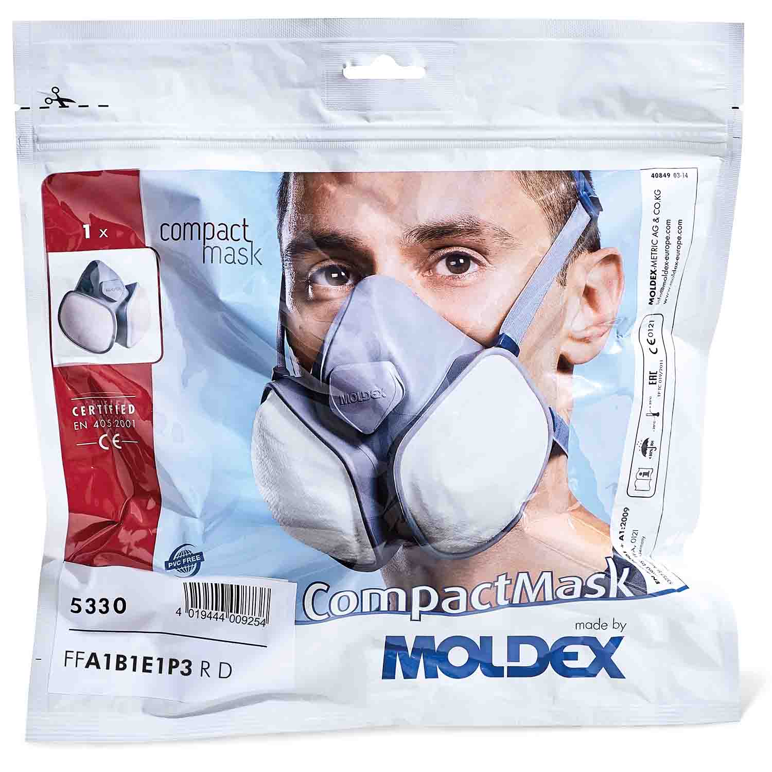 Moldex 5330 ABE1P3 half mask with package