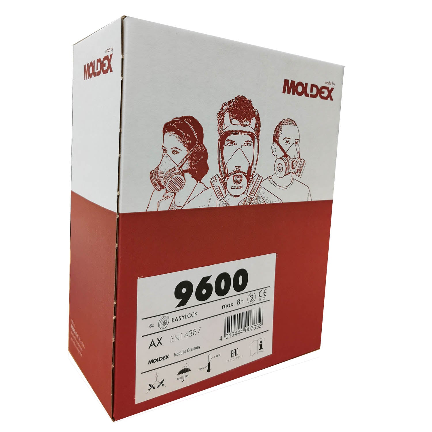 Moldex 9600 AX Gas filter box