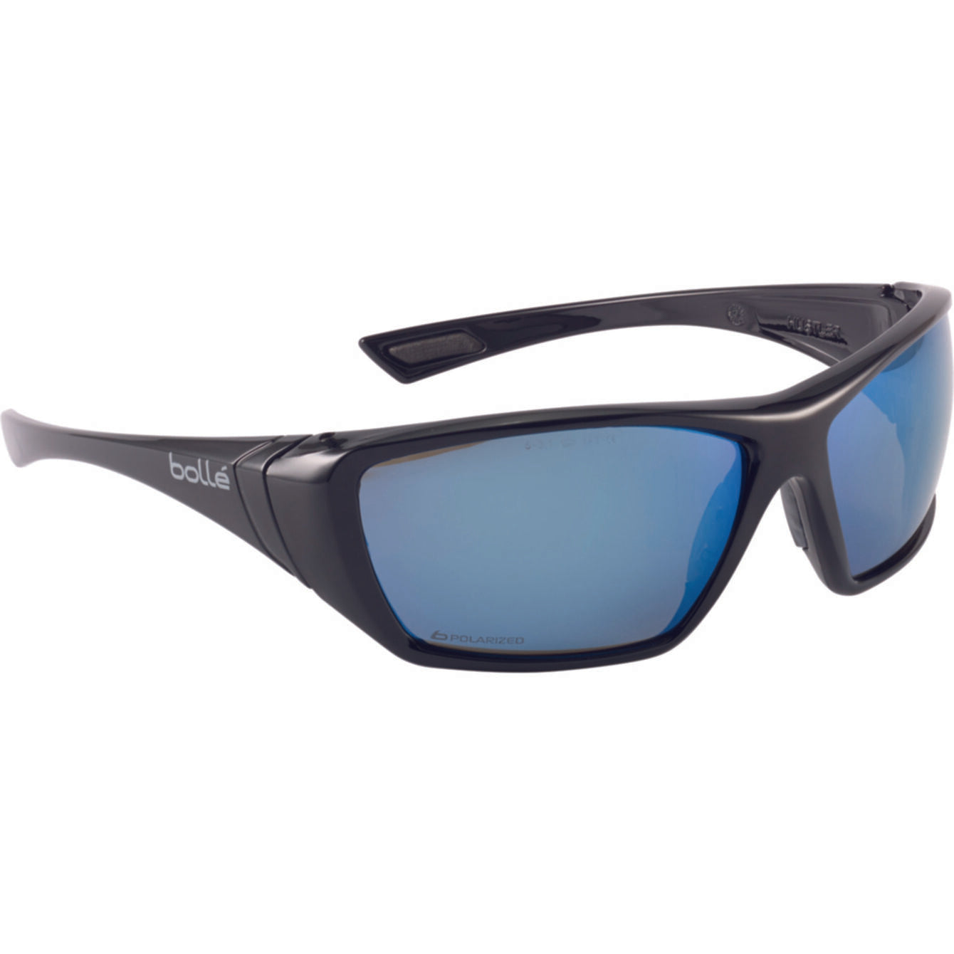 Bolle HUSTLER Polarized Blue Flash Safety Glasses - HUSTFLASH