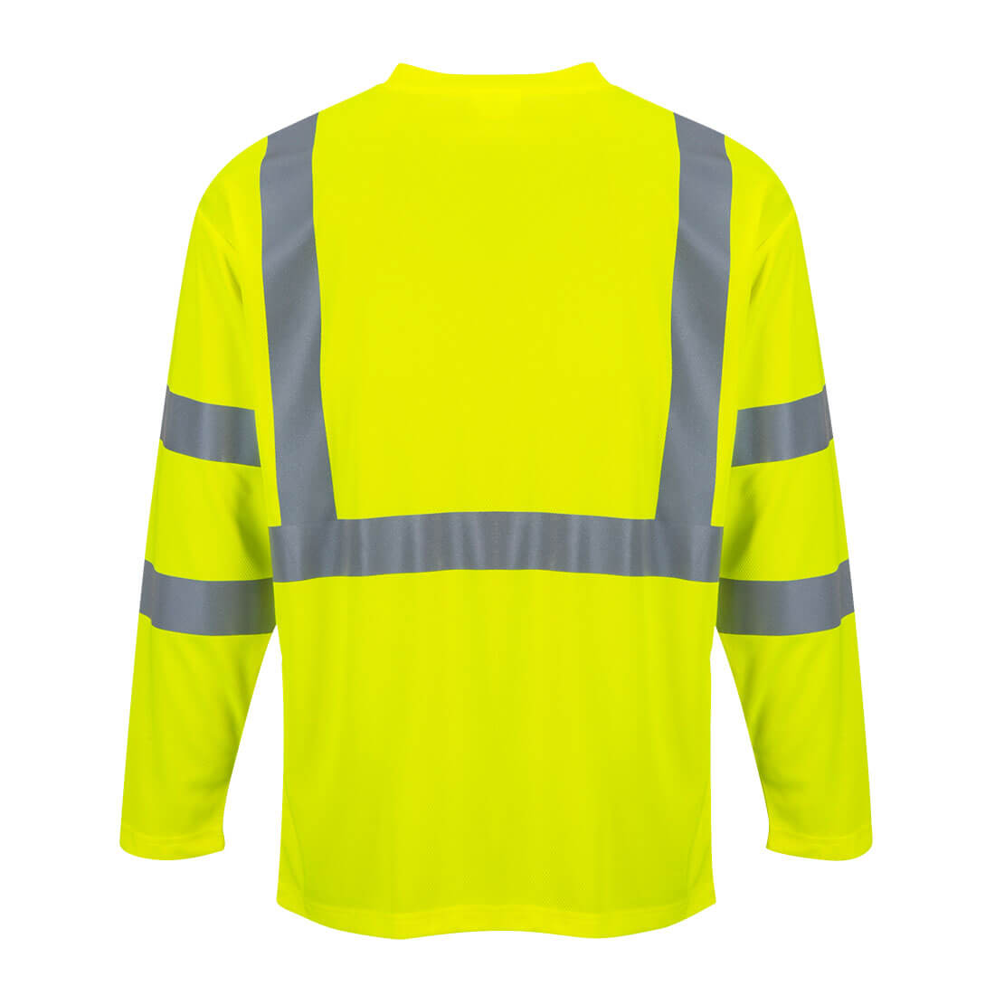 Portwest S191 Hi-Vis Long Sleeve Pocket T-Shirt - Yellow