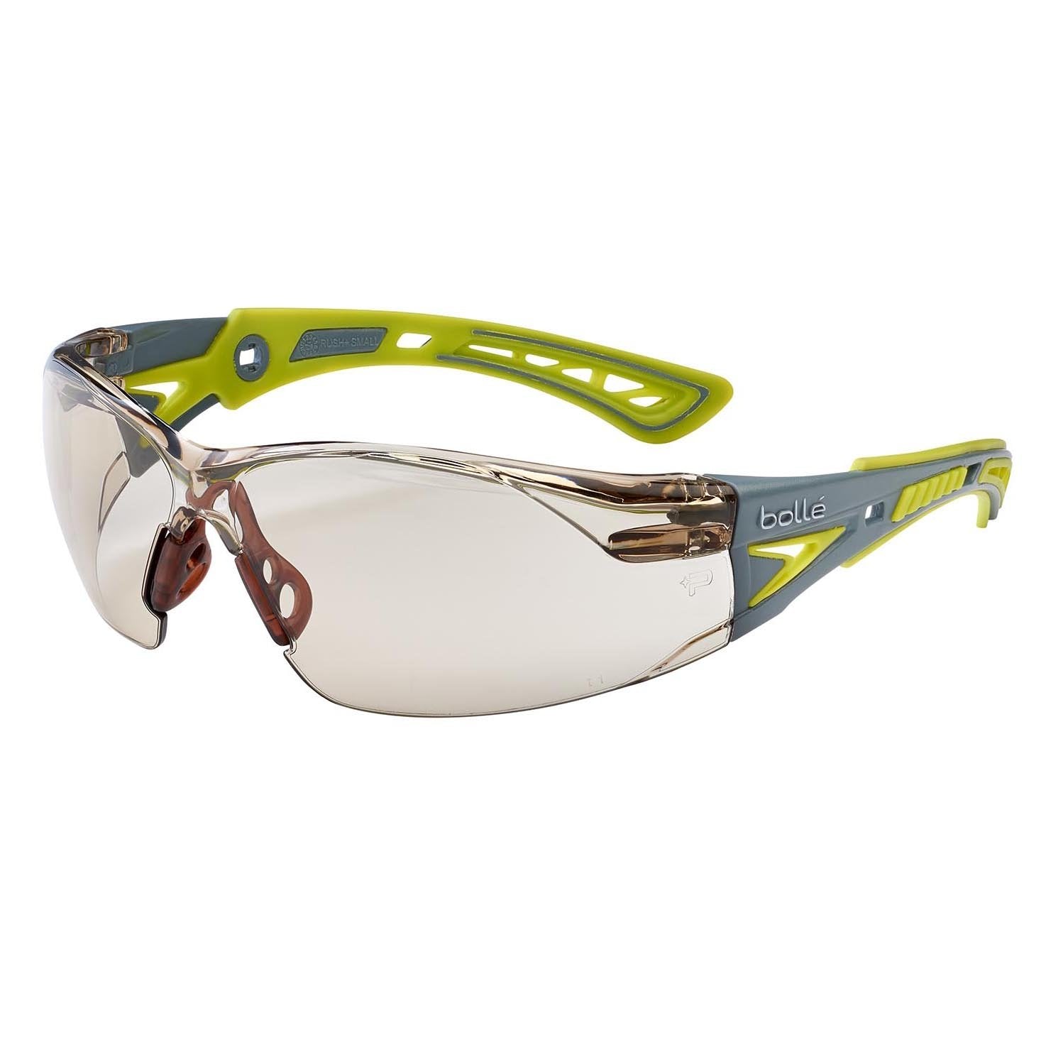 Bolle RUSH+ Small RUSHPSCSPL Safety Glasses Grey/Yellow Temples CSP Lens