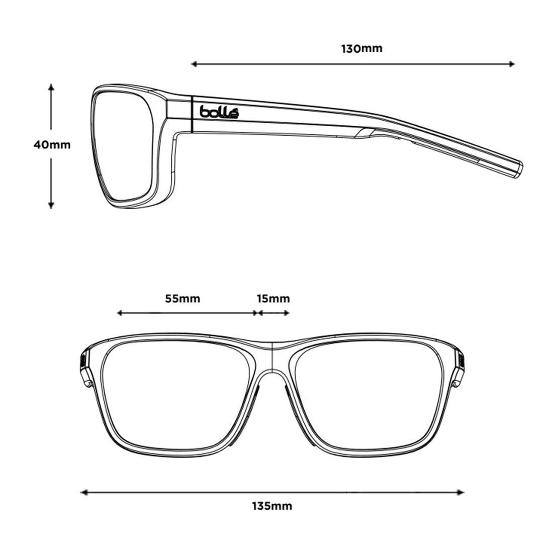 Bolle STRIX BS022003 Sunglasses - Tortoise Matte - HD Polarized Brown Gun