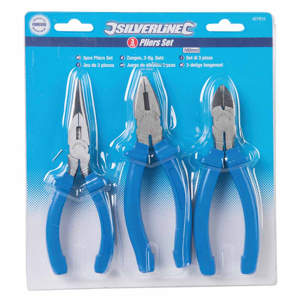 Silverline 427610 Pliers Set 3pce 3