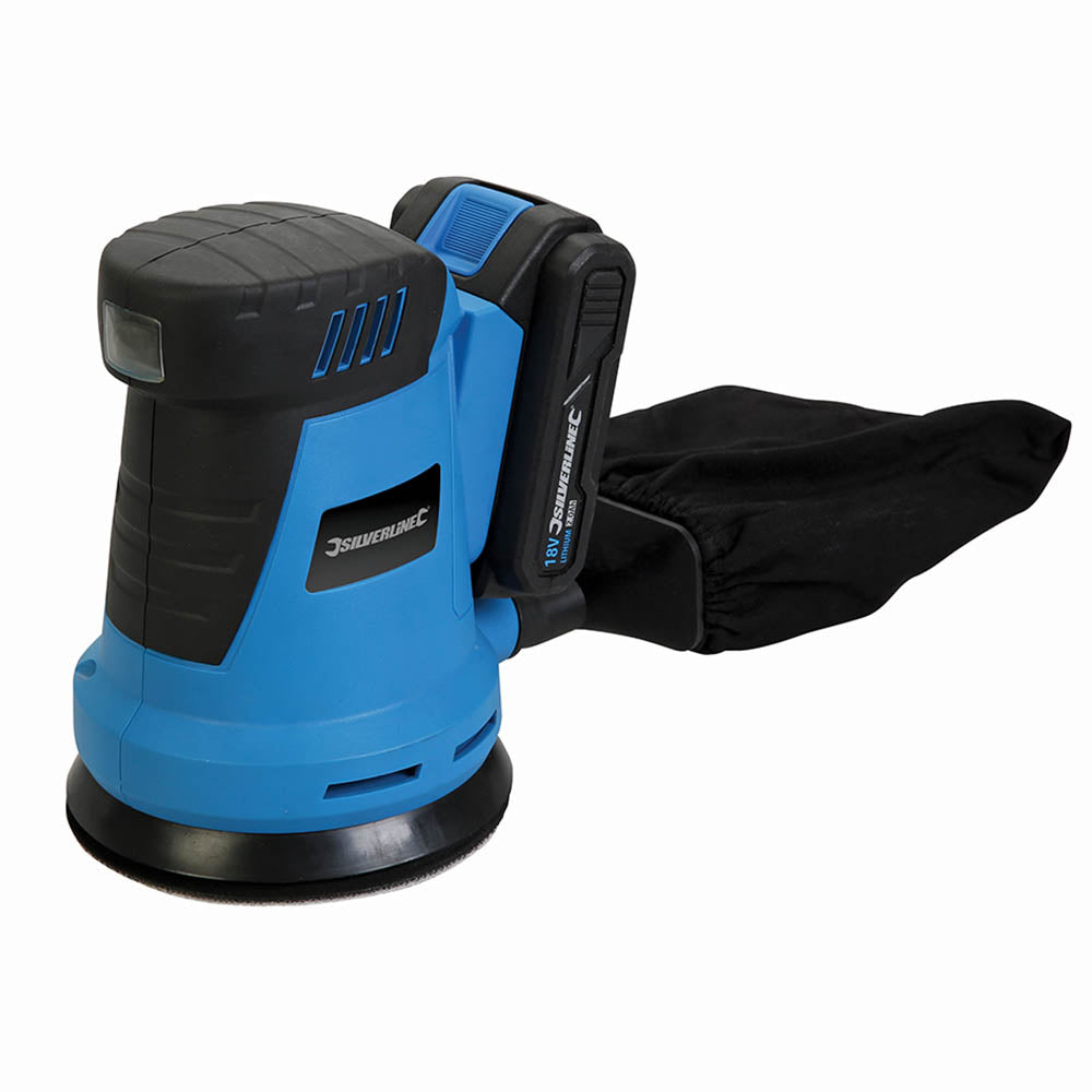 Silverline 953705 18V Cordless Random Orbit Sander 125mm 1