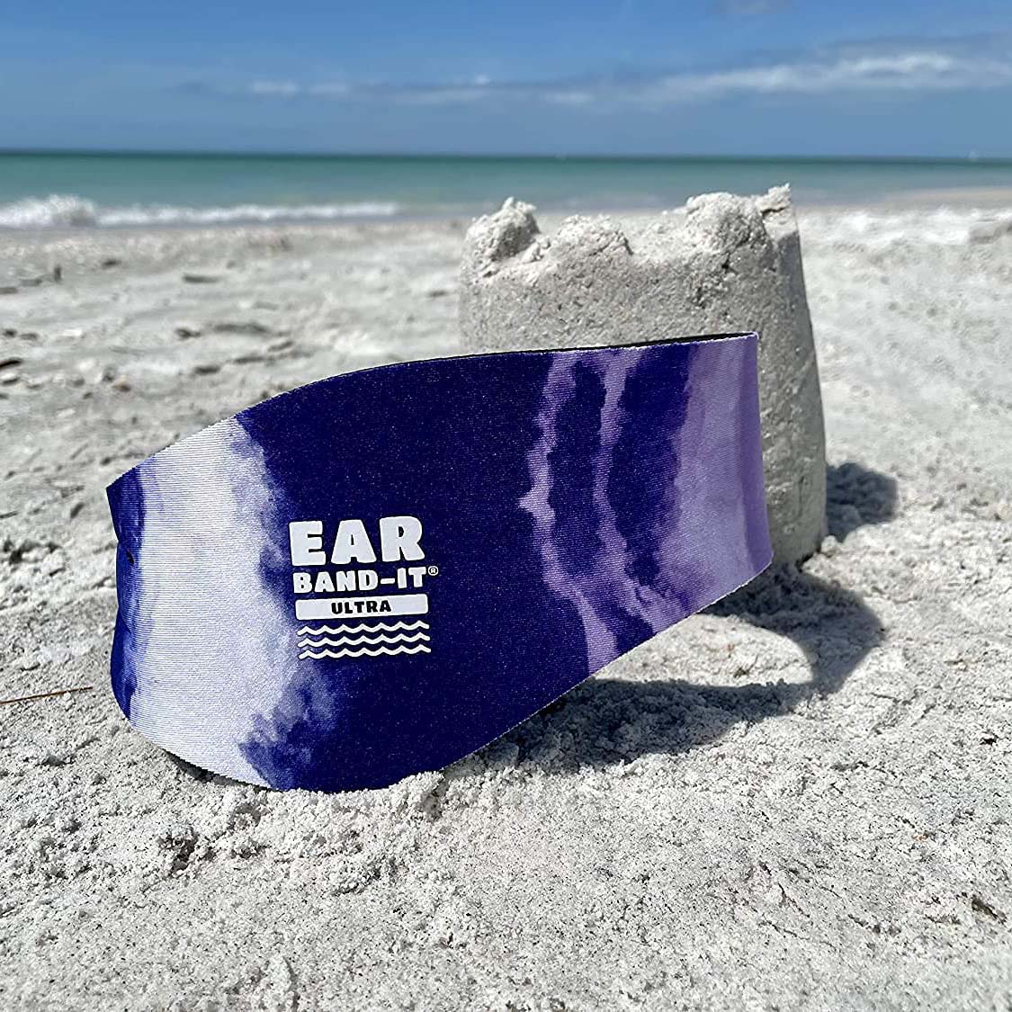 Ear Band-It Ultra Swimmer's Headband - Tie Dye Purple
