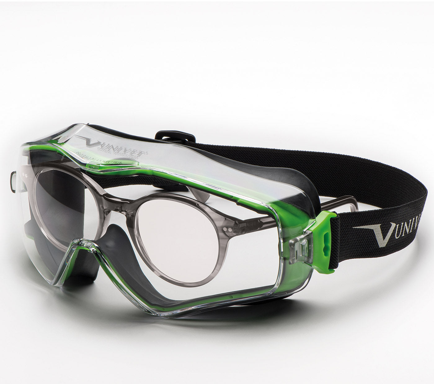 Univet 6X3 Ventilated Clear Safety Goggles - 6X3.00.00.00