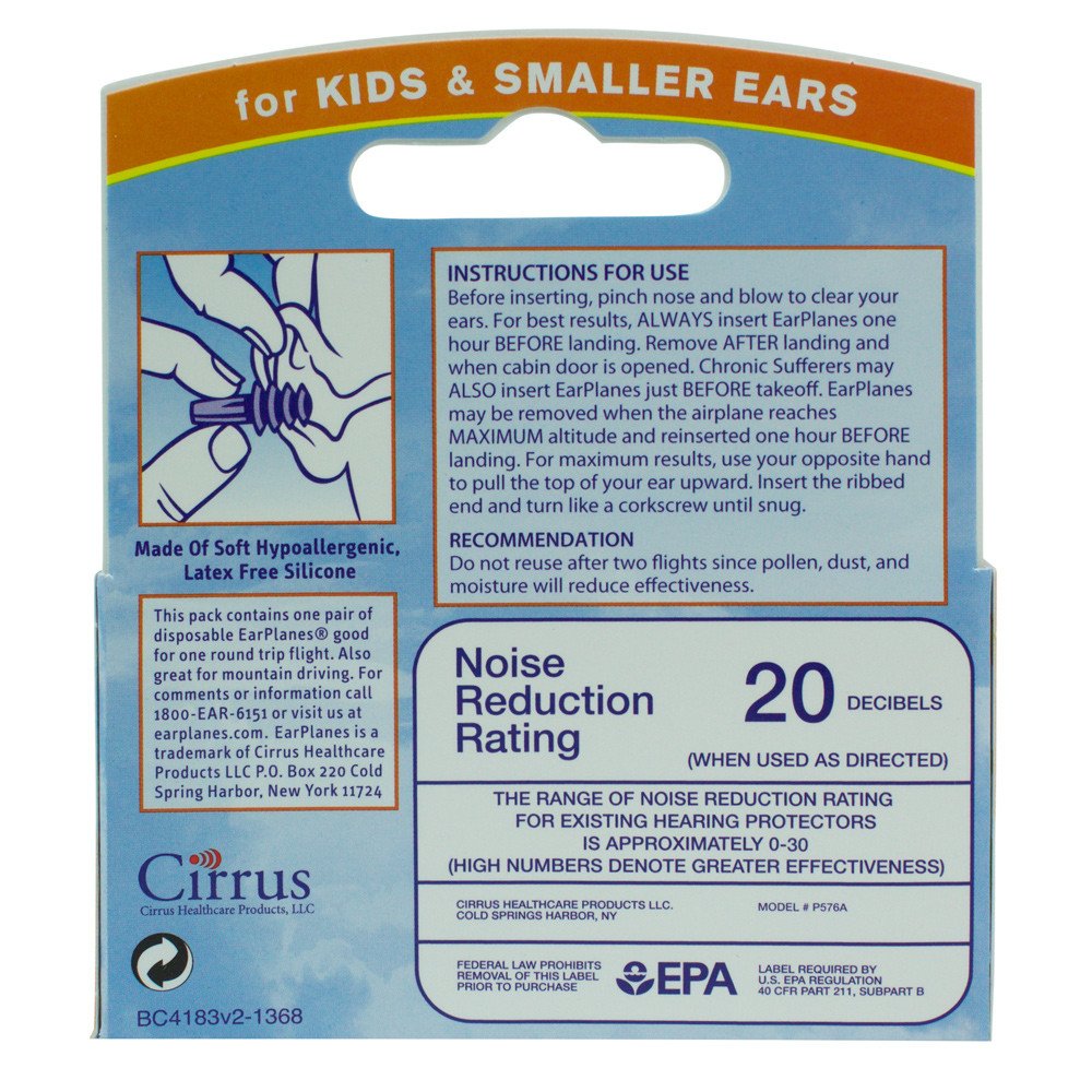 Cirrus Healthcare EarPlanes for Kids 3