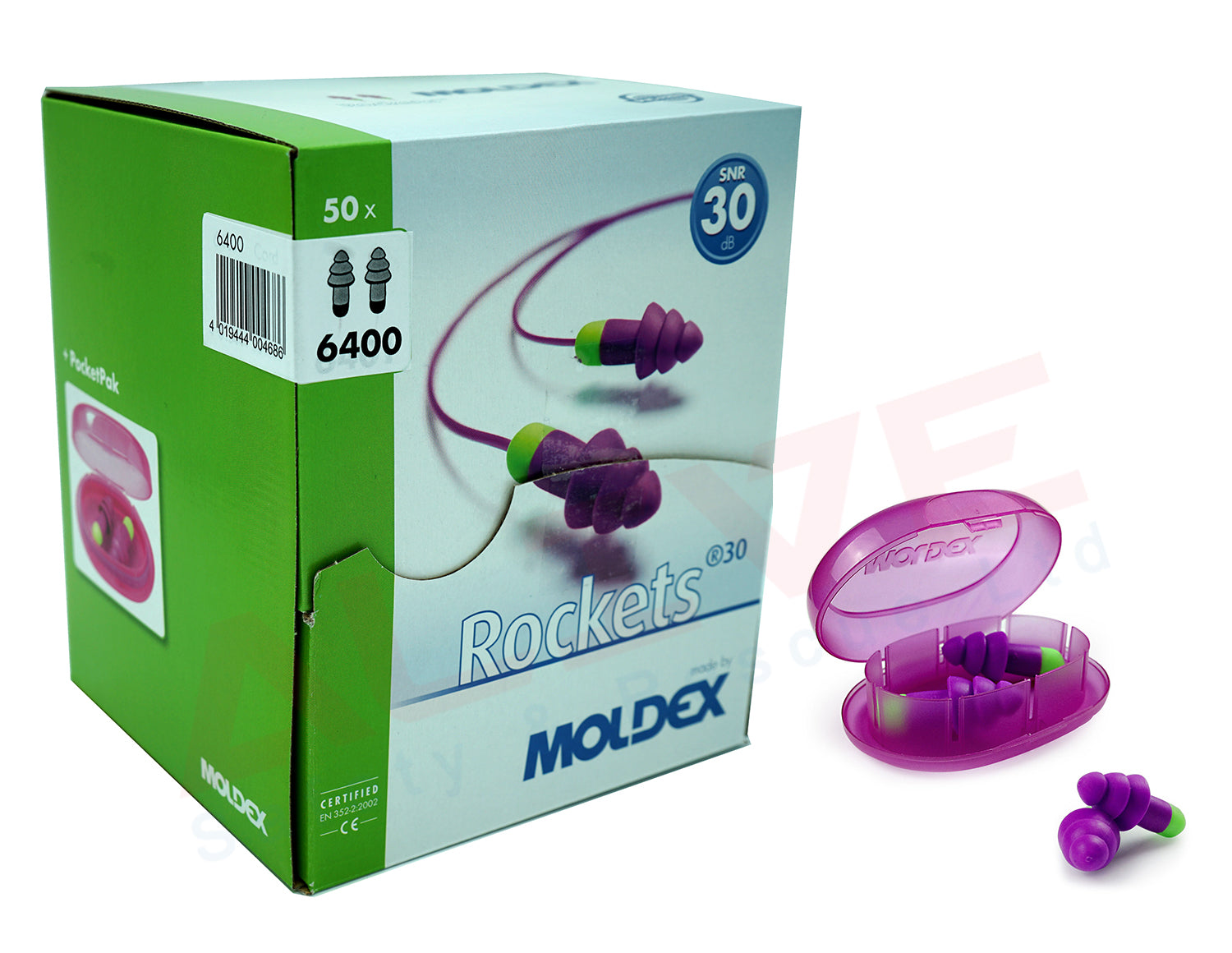 MOLDEX 6400 - Rockets Earplugs - SNR 30 dB box