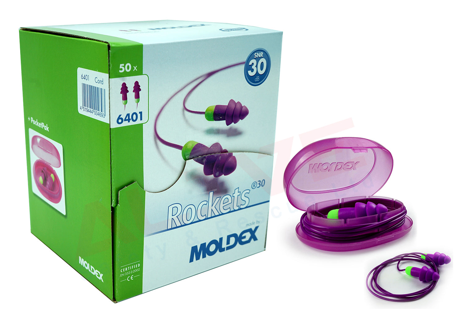 MOLDEX 6401 - Rockets Cord ear plugs box